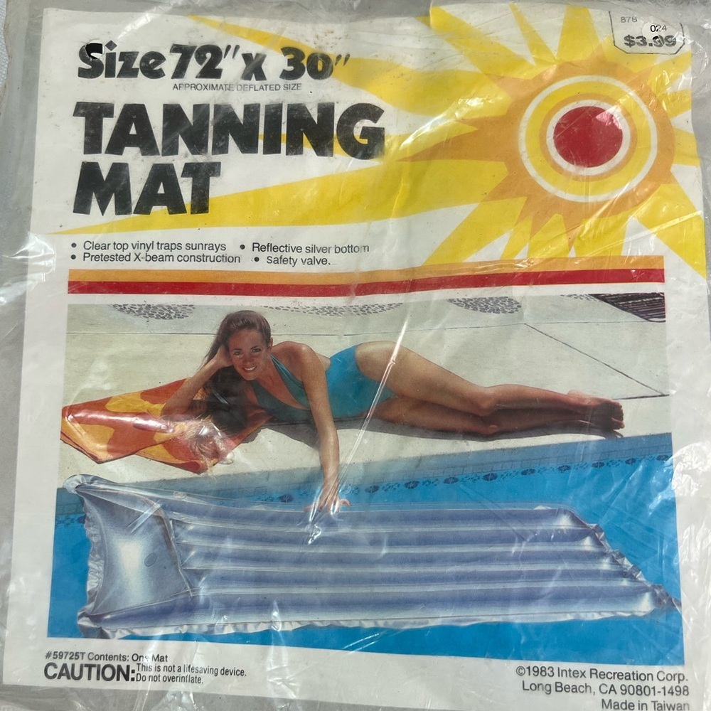Intex tanning mat 1983